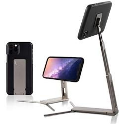Lookstand Steel Adjustable Cell Phone Stand Compatible with iPhone & Android - Cell Phone Holder for Bed | iPhone Holder for Desk | iPhone Stand for Video | Desk Phone Stand for Recording