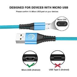Micro USB Cable, 10FT Android Charger Cable Yosou Charging Cord 3Pack Extra Long Charging Cables Nylon Charger Cord for Samsung Galaxy S7 S6 S5 J7 J7V J5 J3 J3V Note 5, LG K40, Moto G5, PS4, Tablet