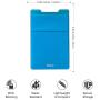 [2PC] RFID Blocking Phone Card Wallet - Double Secure Pocket - Ultra-Slim Self Adhesive Credit Card Holder Card Sleeves Phone Wallet Sticker All Smartphones(Blue)