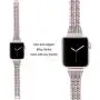 Aottom Compatible for Apple Watch Band 38mm 40mm Women Diamond Rhinestone Crystal Metal Luxury Jewelry Bling Glitter Sport Replacement Band Bracelet Wristband for 38mm 40mm iWatch Band Series 4/3/2/1
