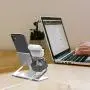 AhaStyle 3 in 1 Charging Stand Dock Aluminum Desktop Holder for Cell Phone, AirPods Pro/AirPods 2/ AirPods and Apple Watch Series 5/4/3/2/1(Silver) AhaStyle 3 in 1 Charging Stand Dock Aluminum Desktop Holder for Cell Phone, AirPods Pro/AirPods 2/ AirPods and Apple Watch Series 5/4/3/2/1(Silver)