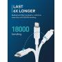 iPhone Charger Cable 10ft, Xcentz Long Lightning Cable Apple MFi Certified iPhone Charger USB Cord Compatible with iPhone 11/Xs/XS Max/XR/X / 8/8 Plus / 7/7 Plus / 6/6 Plus / 5s / iPad - White