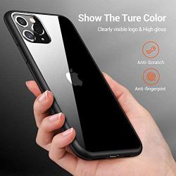 TORRAS Diamonds Clear iPhone 11 Pro Case, [10X Anti-Yellowing] [Shock Absorption] Thin Slim Fit Shockproof Hard PC Back & Soft TPU Bumper Phone Cover Designed for iPhone 11 Pro Cases, Matte Black