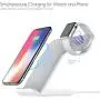 FACEVER 2 in 1 Wireless Charger Stand Dock Fast Qi Phone iWatch Charging Station Compatible for Apple Watch Series 1 2 3 4 5 iPhone 11 Pro Max X XS XR 8 8 Plus Samsung S9 S10, White FACEVER 2 in 1 Wireless Charger Stand Dock Fast Qi Phone iWatch Charging Station Compatible for Apple Watch Series 1 2 3 4 5 iPhone 11 Pro Max X XS XR 8 8 Plus Samsung S9 S10, White
