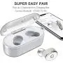 TOZO T10 Bluetooth 5.0 Wireless Earbuds with Wireless Charging Case IPX8 Waterproof TWS Stereo Headphones in Ear Built in Mic Headset Premium Sound with Deep Bass for Sport White(Renewed)