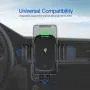 KLT Wireless Car Charger Mount 15W Qi Fast Charging Auto-Clamping Windshield Dash Air Vent Car Phone Holder Compatible with iPhone 11/11 Pro/11 Pro Max/XS/X/XR, Samsung S10/S10+/S9/S9+/S8/S8+, etc