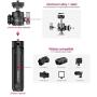 ULANZI U-Vlog Aluminum Vlog Tripod w Cold Shoe Mount Handle Grip for Canon G7X Mark III M6 Mark II Sony RX100 VII A6400 A6100 A6600 Compact Cameras Mounting Microphone Vlogging