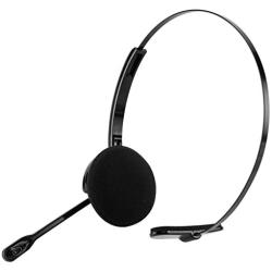 Cellet Pro Trucker Wireless Headset/Cell Phone Headset with Microphone, Office Wireless Headset, On Ear Car Wireless Headphones for Cell Phone, Skype, Truck Driver, Call Center. (Black)