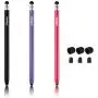 Honsky Cell Phone Stylus, Tablet Stylus for Touch Screens: Universal Slim Long Metal Pencil-Like Stylist Pens, Tablet Pen, Touchscreen Stylus Pen ¨C Purple, Red, Black - Cylinder, 3 Packs Honsky Cell Phone Stylus, Tablet Stylus for Touch Screens: Universal Slim Long Metal Pencil-Like Stylist Pens, Tablet Pen, Touchscreen Stylus Pen ¨C Purple, Red, Black - Cylinder, 3 Packs