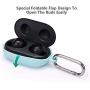 Teyomi Soft Silicone Case for Galaxy Buds+ Plus Case(2020) /Samsung Galaxy Buds Case(2019) with Anti-Lost Keychain, Shockproof, Anti-Dust, Protective Case Cover(Light Blue)