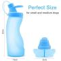 SYOSIN Dog Water Bottle,Foldable Pet Water Bottle,Leak Proof Dog Water Dispenser with Collapsible Bowl,Lightweight and Convenient Dog Travel Water Bottle for Walking, Hiking(500ml)
