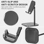 Cell Phone Stand for Desk, HORUMP Angle Height Adjustable Phone Holder Stand for Desk, Compatible with iPhone, iPad, Kindle, Tablet, All Mobile Phones