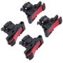 Hemobllo 4Pcs Mobile Game Controller Game Buttons Game Shooting Button (Black and Red)