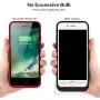 QTshine Battery Case for iPhone 6/6s/7/8, Upgraded [6000mAh] Protective Portable Charging Case Rechargeable Extended Battery Pack for Apple iPhone 6/6s/7/8 (4.7) - Red