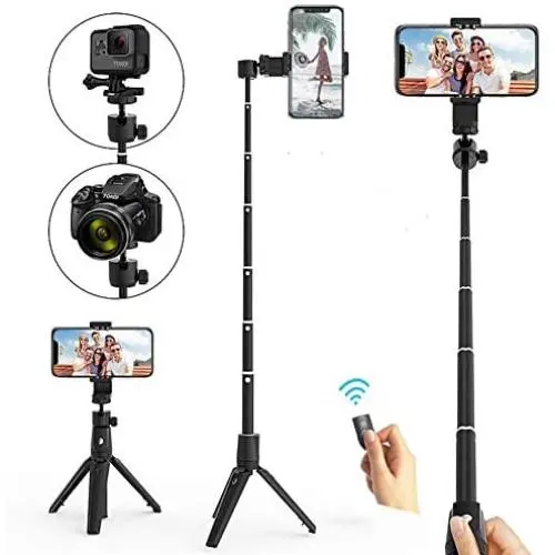 Selfie Stick Tripod, Xinji Selfie Stick Tripod for iPhone Bluetooth Remote 40 Inch, Phone Tripod for iPhone 11 pro Xs Max Xr X 8Plus, Android, Lightweight