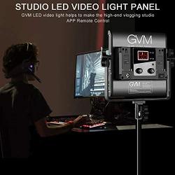 GVM 560 LED Video Light, Dimmable Bi-Color, Photography Lighting with APP Control, Video Lighting Kit for YouTube Outdoor Studio, 2 Packs Led Panel Light, 2300K-6800K, CRI 97+