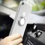 Phone Ring Stand Holder, ICEYA Smart Phone Mirror Finger Ring Holder 360°Rotation Case Ring Stand Grip Mount for iPhone 7/7 Plus, Galaxy S8/S8 Plus and Other Smartphones (Silver)