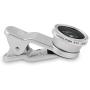 Universal 3 in 1 Camera Lens Kit for Smart phones (including iPhone, Samsung Galaxy, HTC, Motorola and More), Tablets, iPad, and Laptops includes One Fish Eye Lens / One 2 in 1 Macro Lens and Wide Angle Lens / One Universal Clip / One Microfiber Carrying 