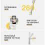 ZHIYUN Smooth X Gimbal Stabilizer for Smartphone, iPhone Selfie Stick Tripod, Foldable Handheld iPhone Gimbal, Video Recording, Bluetooth Remote, Face Tracking, Gesture & Zoom [w/Tripod & Case] White