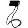 Lazy Neck Phone Holder for Bed Desk Bike Car,Around The Neck Cell Phone Mount for iPhone X/8/7Plus/6/Samsung Galaxy S8 Plus/S7/S5 (Black)