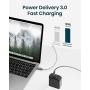 USB C Charger, RAMPOW 61W PD Charger [GaN Tech] Type C Power Delivery Wall Charger, Fast Charging Foldable adapter for MacBook Pro Air, Dell XPS 13, HP Spectre, iPad Pro, iPhone SE 11 Pro Max and More