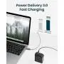 USB C Charger, RAMPOW 61W PD Charger [GaN Tech] Type C Power Delivery Wall Charger, Fast Charging Foldable adapter for MacBook Pro Air, Dell XPS 13, HP Spectre, iPad Pro, iPhone SE 11 Pro Max and More