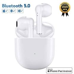 Wireless Headphones Bluetooth 5.0 Wireless Earbuds Built in Mic in Ear Noise Cancelling Headphones with Charging Case IPX5 Sports Headsets for Apple Airpods/iPhone/Android/Samsung