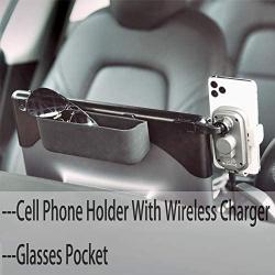 Tesla Model 3 Model Y Phone Holder with Wireless Charging & Glasses Holder