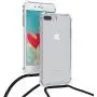 kwmobile Crossbody Case Compatible with Apple iPhone 7 Plus / 8 Plus - Clear Transparent TPU Cell Phone Cover with Neck Cord Lanyard Strap - Transparent/Black kwmobile Crossbody Case Compatible with Apple iPhone 7 Plus / 8 Plus - Clear Transparent TPU Cell Phone Cover with Neck Cord Lanyard Strap - Transparent/Black