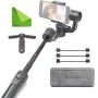 FY FEIYUTECH Feiyu Vimble 2 Stable Selfie Stick Travel Gimbal Handheld Stabilizer Built-In Extender for Smartphone Like iPhone X 8 Plus 7 6 SE Samsung Galaxy S9+ S9 S8+ S8 Note 8 S7 S6 Q2 edge Grey