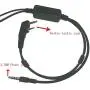 DONG Covert Acoustic Tube 2-Pin Walkie Talkie Earpiece + 3.5MM 1 Pin Plug MIC Headset for Mobile Phone - Compatible with Walkie Talkie Kenwood BaoFeng Puxing Wouxun Hyt TYT 3.5MM Phone