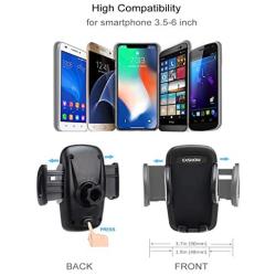 EXSHOW Car Mount,Universal Windshield Phone Holder 8.5 inch Long Arm Car Phone Mount for iPhone 11/ XR Xs Max/X/8 Plus/7/6, Samsung Galaxy S8 S9, Nexus 8X/9P, LG, HTC and All Smartphones 3.5-6.5 inch