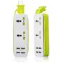 K-century Travel Power Strip Surge Protector with 2 Outlets 4 USB Output 5V 4.2A Output Power Strip with USB Portable Travel Charger Wall Charger with 5ft Cord 100v-240v Power Sockets