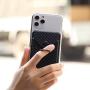 Card Holder for Back of Phone Cell Phone Card Holder RFID Ring Stand Stick on Wallet for iPhone Android and All Smartphones Adhesive Credit Card Holder for Cell Phone-Black B