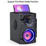 EIFER Portable Bluetooth Speakers with Subwoofer Rich Bass Wireless Outdoor/Indoor Party Speakers MP3 Player Powerful Speaker Support Remote Control FM Radio for Phone Computer PC Home TV