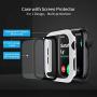 Deilin 2 Packs Hard PC Case Compatible with Apple Watch Series 5 Series 4 44mm Buit in 9H Tempered Glass Screen Protector, Slim Bumper Cover Overall Protective Scratch Resistant for iwatch Series 5/4