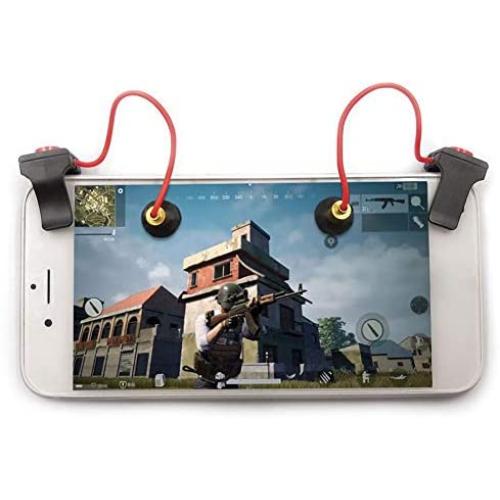 Button 1 Pair Tablet Sensitive Suction Cup Assistant Tool Trigger Fire Shooter Clamp Type Controller Target Key Mobile Gaming Accurate Universal