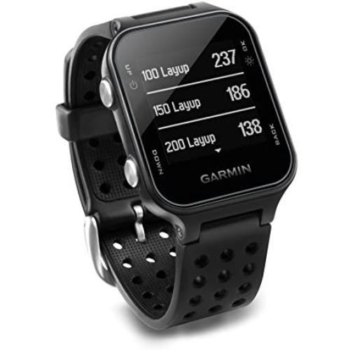 Garmin 010-03723-01 Approach S20, GPS Golf Watch with Step Tracking, Preloaded Courses, Black
