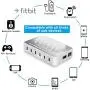 Charging Station for Multiple Devices - 6 Smart Charging Ports Docking Organizer - Compatible with iPhone iPad and Android Cell Phone and Tablet (6 Short Cables Included) (White) Charging Station for Multiple Devices - 6 Smart Charging Ports Docking Organizer - Compatible with iPhone iPad and Android Cell Phone and Tablet (6 Short Cables Included) (White)