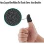 Iotton Finger Sleeves for Gaming [10 Pack], Anti-Sweat Breathable PUBG Finger Sleeves, Highly Sensitive Nano-Copper Fiber Material, Thumb Sleeves for PUBG/Rules of Survival/Call of Duty-Black