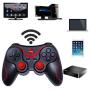 for Android Game Controller Tv, T3 X3 Wireless Bluetooth Gamepad Wireless Joystick Game Controller for iOS for Android Mobile Phone Game Handle for PC TV Box Holder-Gamepad with Stand-