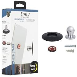 Nite Ize Original Steelie Wall Mount Kit for Tablets - Magnetic Wall Mount for Smartphones + Tablets