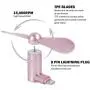 iPhone Fan, Portable Aluminum Alloy Shell Lightning Plugs Mini Cooler Rotating Fan for iPhone (Silver)