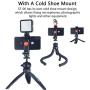 ULANZI ST-06 Camera Hot Shoe Phone Holder Flexible Phone Tripod Mount Adapter w Cold Shoe Mount for Microphone LED Light for DJI Ronin SC iPhone Samsung Canon Nikon DSLR Camera Ring Light Photography