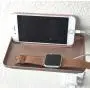McLee Creations Wonder Shelf - Small Plastic Self Adhesive Bathroom Wall Mount Shelf - Fits Over Toilet Paper Holder - Designed for Smartphone and Flushable Baby Wipes (2, Rose Gold)