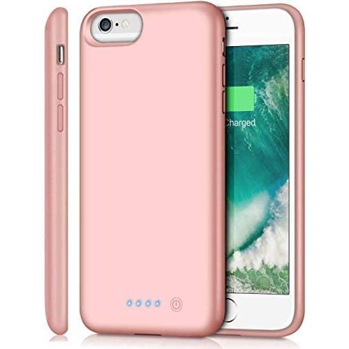 Battery Case for iPhone 8plus/7plus/6 Plus/6s Plus, Upgraded [8500mAh] Protective Portable Charging Case Rechargeable Extended Battery Pack for Apple iPhone 8plus/7plus/6 Plus/6s Plus(5.5) -Rose Gold