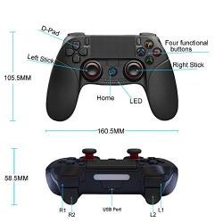 Wireless Game Controller for Android , Maegoo Wireless Bluetooth Mobile Game Controller Gamepad Joystick with Retractable Bracket Compatible for Android Phone/Tablet