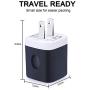 USB Wall Charger,USB Cubes,Sicodo 3-Pack Universal Travel 2.1A Dual Port Plug Charging Block Compatible with iPhone X/8/7/6,Tablet, Samsung Galaxy S10,S10+,S9,S8, S7 S6 Edge, HTC, LG, Sony, Nokia
