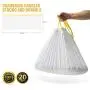 KONE Cat Litter Box Liners,20 Count Drawstring Kitty Litter Pan Bags Giant Cat Litter Bags Extra Durable Pet Cat Supplies, 45 inch-18 inch KONE Cat Litter Box Liners,20 Count Drawstring Kitty Litter Pan Bags Giant Cat Litter Bags Extra Durable Pet Cat Supplies, 45 inch-18 inch