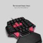 V BESTLIFE Single Hand Keyboard Mini Gaming Keyboard One-Handed Keyboard,Mechanical Game Backlit One Hand Keyboard, Mobile Phone Accessory Wired for PUBG/for Windows XP